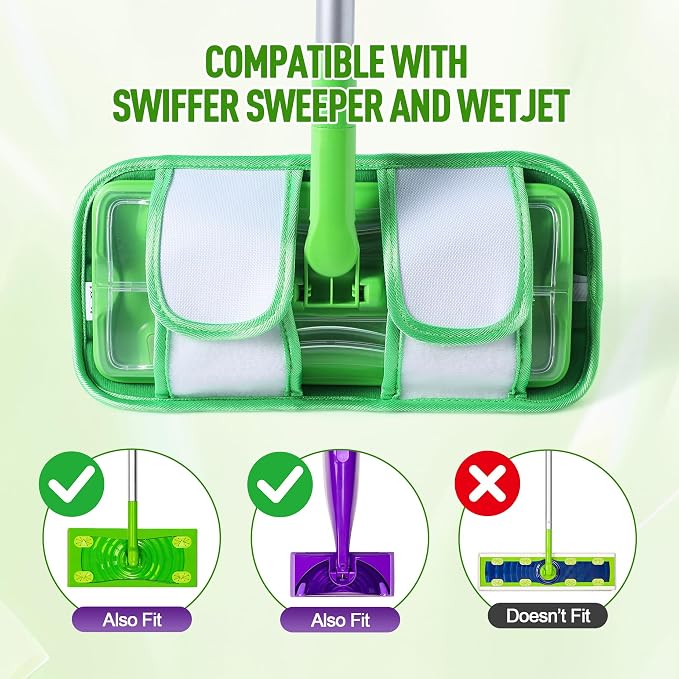 6 Pack Reusable Mop Pads for Swiffer WetJet Sweeper Mops, Microfiber Washable - Image 3