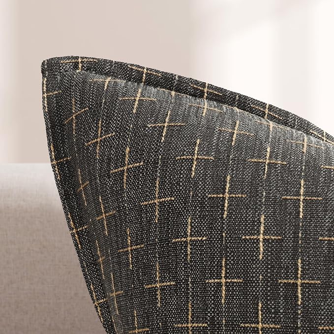 ZWJD Pillow Covers 22x22 Set of 2 Soft Polyester Textured Pillow Covers - Image 2