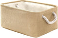 TheWarmHome Decorative Basket Rectangular Fabric Storage Bin Organizer Basket by TheWarmHome