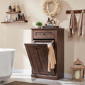 Tilt Out Laundry Hamper Cabinet, 10 Gallon Farmhouse Trash Can Cabinet by IFBUYFarmhouseFurniture