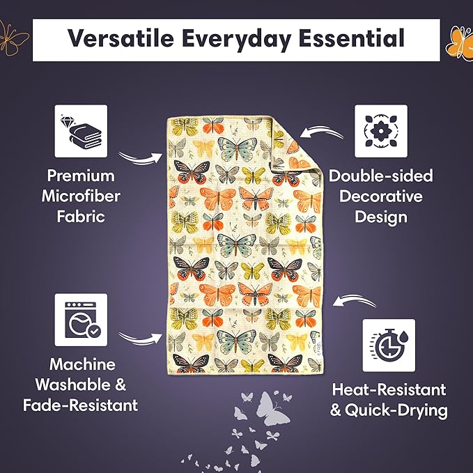 Microfiber Hand Towel & Washcloth Set of 2 - Image 4