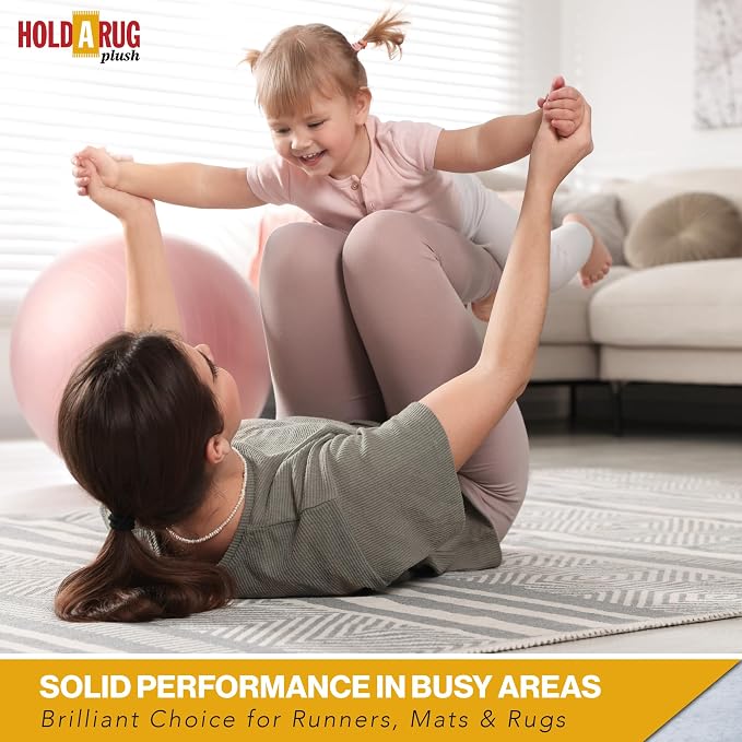 Hold-a-Rug Plush 3' x 14' Nonskid, Nonslip Rug Pad, Reversible Gripper - Image 6