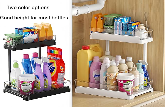 heart & home 2-Pack Under Sink Storage Organizer - Image 6