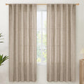 YoungsTex Dark Oatmeal Linen Curtains 72 Inches Long by YoungsTex