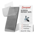 Grey Screen Repair Tape, Strong Adhesive Fiberglass Patch Tape Mesh by Secopad