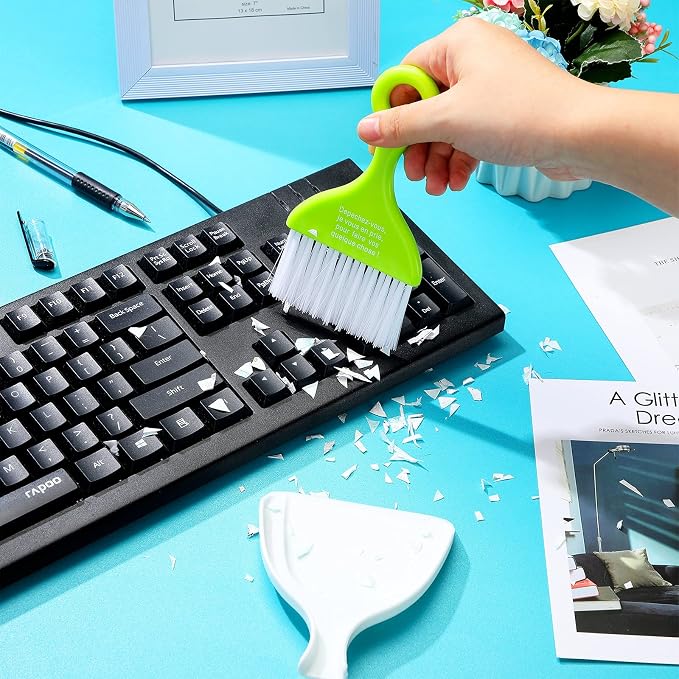 CHENGU 3 Pcs Mini Dustpan Set Brush - Image 6