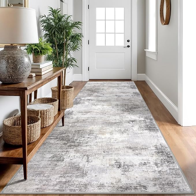 IOHOUZE Abstract Runner Rug 3x10 Ft Washable Runners by iOhouze