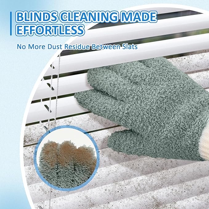 MIG4U Microfiber Dusting Gloves House Reusable Cleaning Glove - Image 4