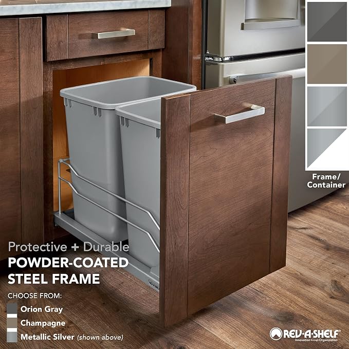 Rev-A-Shelf Double Pullout Trash Cans - Image 6