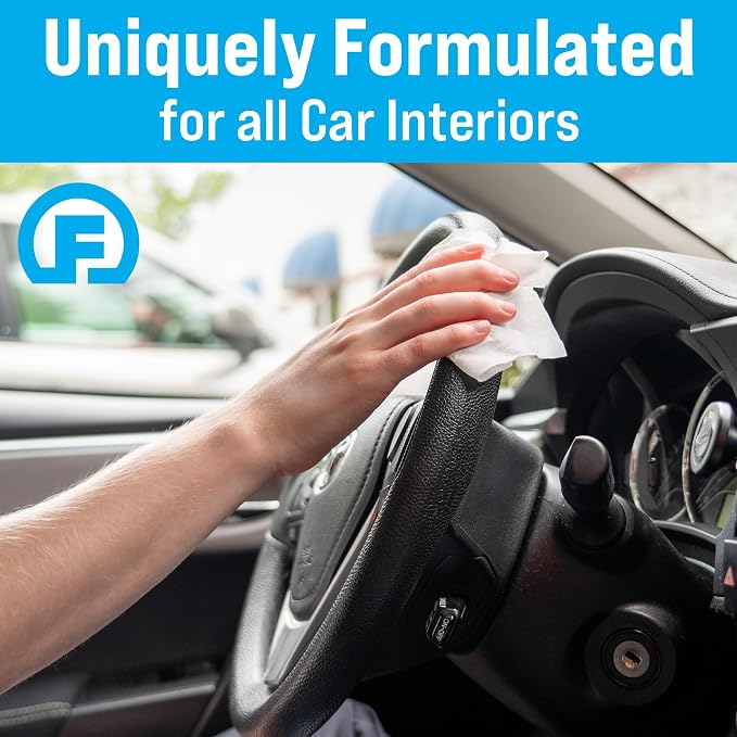 Fortress Car Wipes with Microfiber Cloth - Image 2
