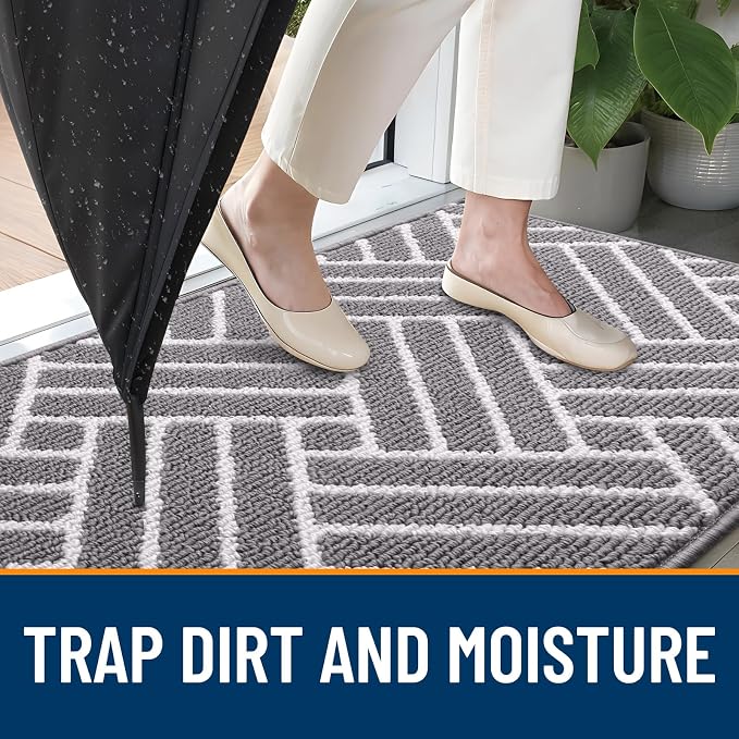 OLANLY Runner Indoor Door Mat, 47x20 Inch, Dirt Resistant and Absorbent - Image 2