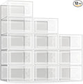 SEE SPRING X-Large Shoe Storage Box Fit Size 11, Space Saving Foldable Shoe by SEESPRING