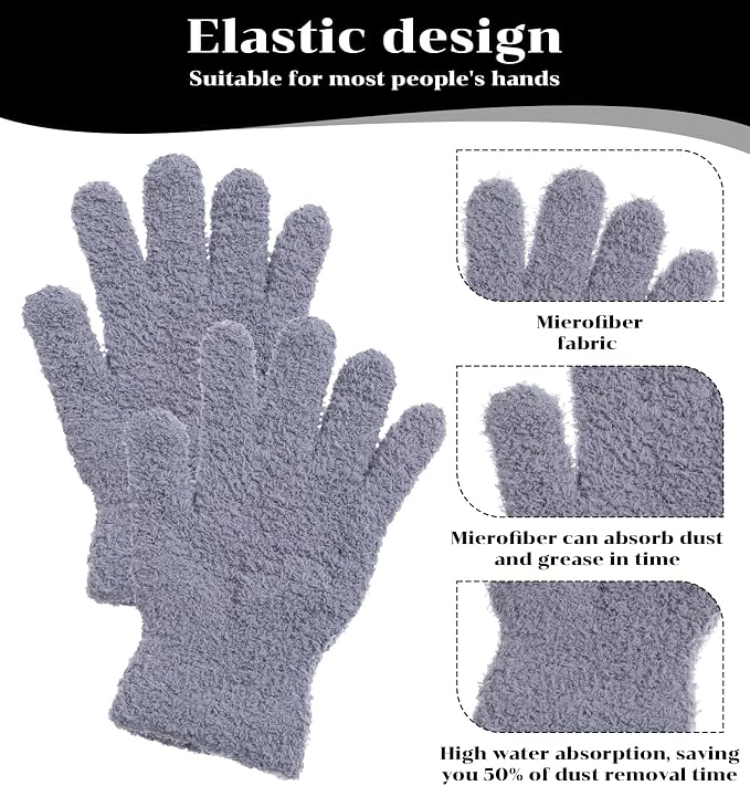 Microfiber Gloves for Plant Dusting - Image 3