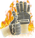 Oven Gloves, Heat Resistant 540 Degrees Grilling Gloves, Hot Surface Handler by BLUESTEER