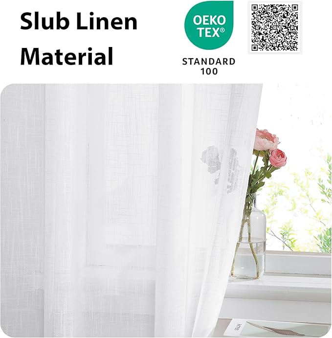 NICETOWN Sheer French Door Curtain - Image 4