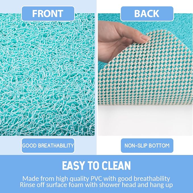 Non-Slip Bathtub Mat, Anti Slip Shower Mat, Fast Drying Bathtub Mats, Foot - Image 4