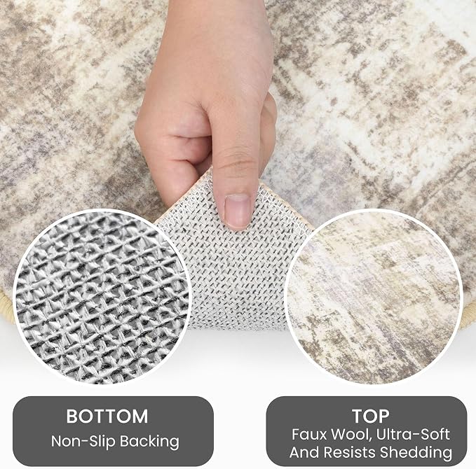 IOHOUZE Abstract Area Rugs 5x7 Ft Washable Rugs - Image 4