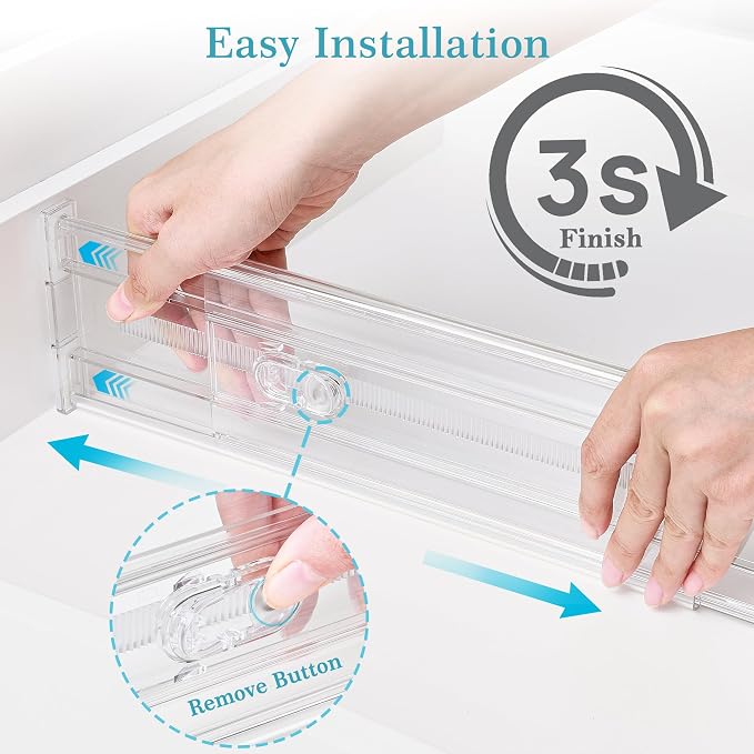 Vtopmart 8 Pack 4" Regular Upgrade Drawer Dividers - Image 6
