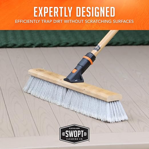 SWOPT 24” Premium Multi-Surface Push Broom Head — Cleaning Head Interchangeable - Image 7