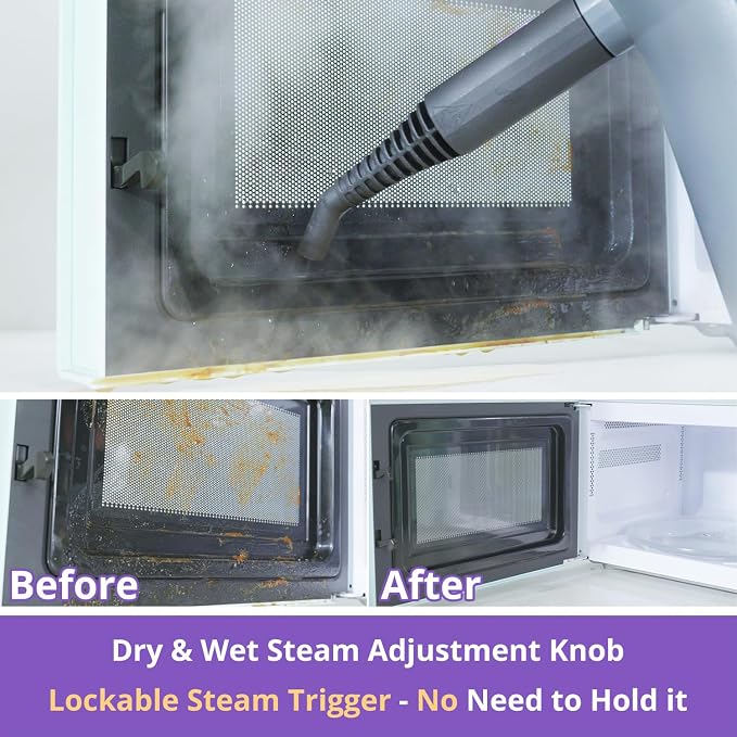 Steam Cleaner Handheld: 1200W Fast 10-Sec Heat-Up-750mL Tank-No Cooling-Refill - Image 4