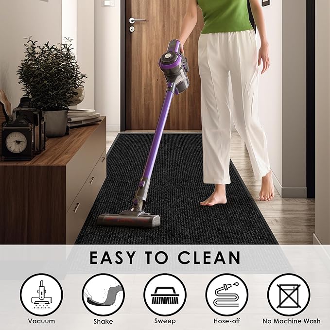 2′ x 25′ Front Door Mat Indoor Outdoor Entrance, Commercial Floor Mat Heavy - Image 6