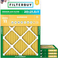 Filterbuy 20x21.5x1 Air Filter MERV 11 Allergen Defense Replacement, by Filterbuy
