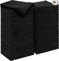 AIDEA Microfiber Cleaning Cloth Black 50PK, Microfiber Towels by AIDEAHOME