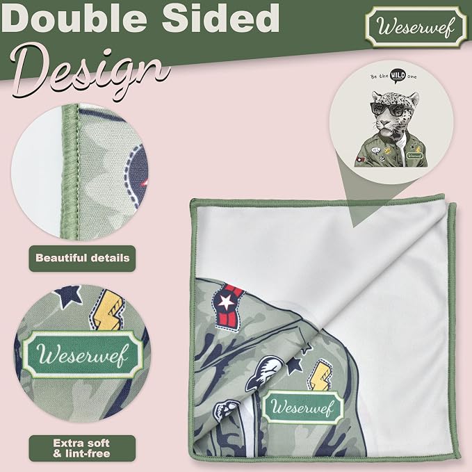 WESERWEF Design Microfiber Glasses Cleaning Cloth – Premium Cleaning Cloth - Image 3