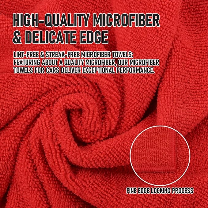 Tricol Clean Microfiber Cleaning Cloth, 12 Pack Ultra-Thick Cleaning Rags - Image 2