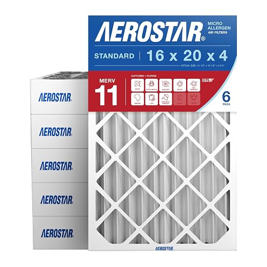 Aerostar 16x20x4 MERV 11 by AirFiltersDelivered