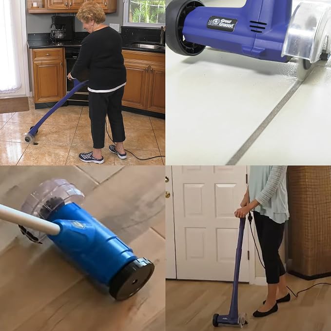 Grout Groovy! Electric Stand-Up Grout Cleaning Machine – Lightweight Deep - Image 8