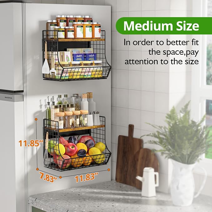 2 Pack Magnetic Shelf for Fridge - Image 3