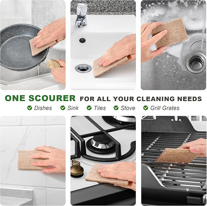 24 Pack Natural Scrub Kitchen Sponges - Image 6