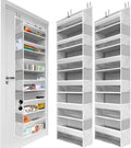 HOMELUX THEORY 2 PC Heavy Duty Over the Door Organizer 55x14x6.7, 6 Large Front by HomeluxTheory