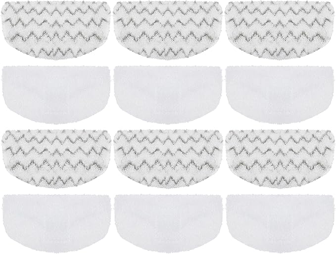 12 Pack Steam Mop Replacement Pads Compatible by Jirmory
