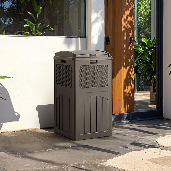 Devoko 33 Gallon Outdoor Trash Can, Hideaway Garbage Bins - Image 4