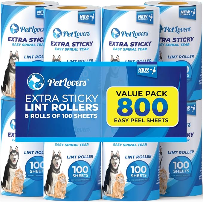 PetLovers Extra Sticky Lint Roller Mega Value Set by PetLovers