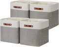 DULLEMELO 13 inch Fabric Storage Cubes 4 Pack Foldable Baskets/Bins by DULLEMELO
