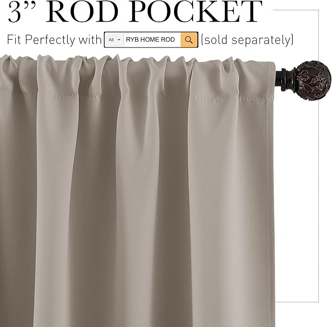 RYB HOME RV Curtains Blackout - Image 2