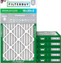 Filterbuy 16x30x2 Air Filter MERV 8 Dust Defense Replacement, Electrostatic by Filterbuy