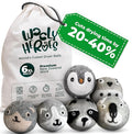 No More Dryer Sheets! Reusable Wool Dryer Balls XL 6-Pack by WOOLYHEROES