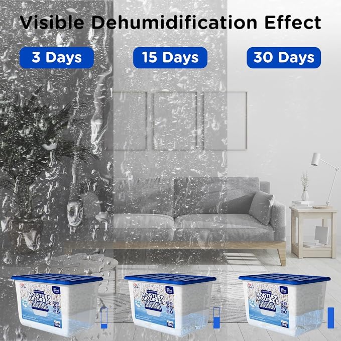 W&E Choice Moisture Absorbers, Fragrance-Free Dehumidifier Boxes - Image 5