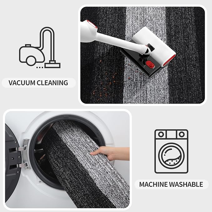 Kitinjoy Indoor Outdoor Door Mat, 71x24 Non-Slip Absorbent Dirt Trapper - Image 5