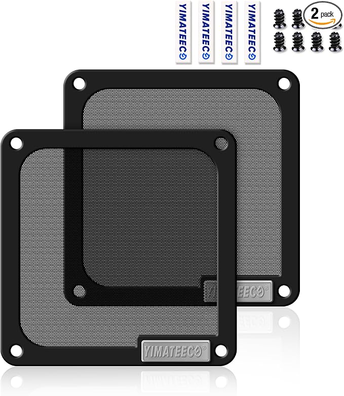 140mm PC Dust Filter for Computer Cooler Fan/PSU/Routers PVC 50 Mesh, Magnetic by YIMATEECO