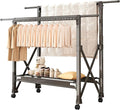 Heavy Duty Rolling Clothing Rack by Unknown