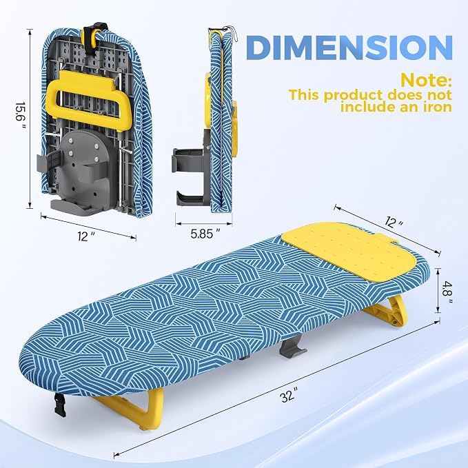 KINGBOARD Tabletop Ironing Board, Small Ironing Board - Image 2