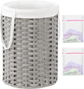Laundry Hamper Laundry Basket Round 19.0 Gal Handwoven Rattan Laundry Basket by SETVSON