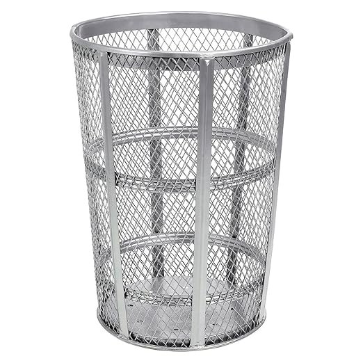 Global Industrial 48 Gallon Outdoor Metal Trash Container, Galvanized by GlobalIndustrial