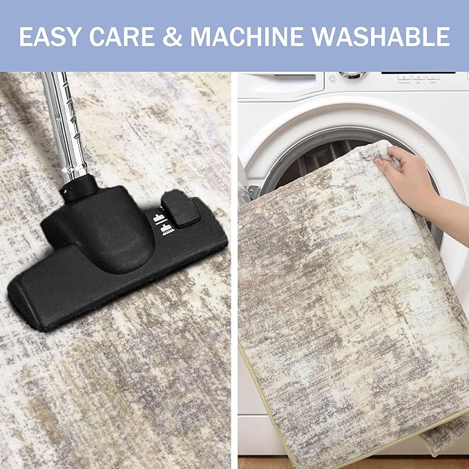IOHOUZE Abstract Runner Rug 3x10 Ft Washable Runners - Image 3
