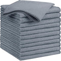 GLIMGLINT Grey Microfiber Cleaning Cloth, 12 Pack Cleaning Towels by Unknown